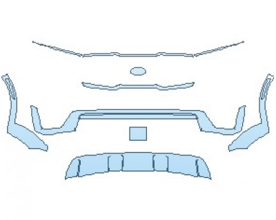 PAINT PROTECTION KIT - 2023 KIA SORENTO SX GRILLE & TRIM - PRECUT PPF CLEAR BRA WRAP