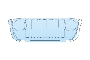 2027 JEEP WRANGLER (JL) SAHARA 4 DOOR GRILLE