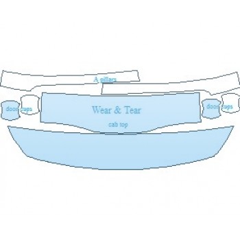 PAINT PROTECTION KIT - 2022 KIA SEDONA LX COMMON WEAR AREA KIT - PRECUT PPF CLEAR BRA WRAP