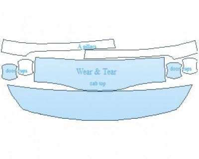 PAINT PROTECTION KIT - 2022 KIA SEDONA L COMMON WEAR AREA KIT - PRECUT PPF CLEAR BRA WRAP