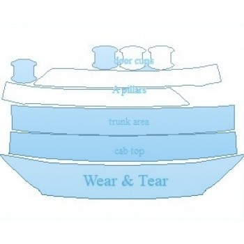 PAINT PROTECTION KIT - 2021 HYUNDAI TUCSON VALUE COMMON WEAR AREA KIT - PRECUT PPF CLEAR BRA WRAP