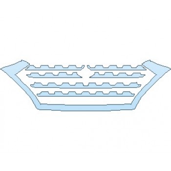 PAINT PROTECTION KIT - 2021 HYUNDAI TUCSON SEL GRILLE - PRECUT PPF CLEAR BRA WRAP