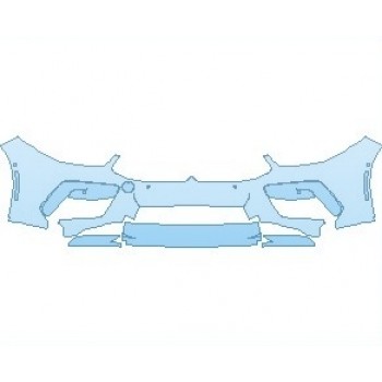 PAINT PROTECTION KIT - 2023 BMW M8 COMPETITION COUPE BUMPER WITH SENSORS - PRECUT PPF CLEAR BRA WRAP