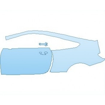 PAINT PROTECTION KIT - 2023 BMW M8 BASE COUPE REAR QUARTER & DOOR LEFT SIDE - PRECUT PPF CLEAR BRA WRAP