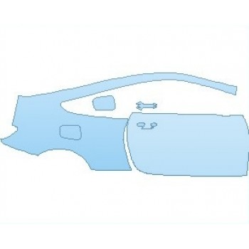 PAINT PROTECTION KIT - 2023 BMW M8 BASE COUPE REAR QUARTER & DOOR RIGHT SIDE - PRECUT PPF CLEAR BRA WRAP