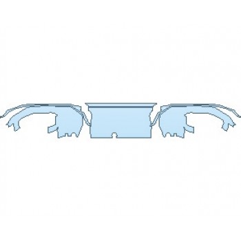 PAINT PROTECTION KIT - 2023 BMW M8 BASE COUPE REAR DIFFUSER WITH CARBON PACKAGE - PRECUT PPF CLEAR BRA WRAP
