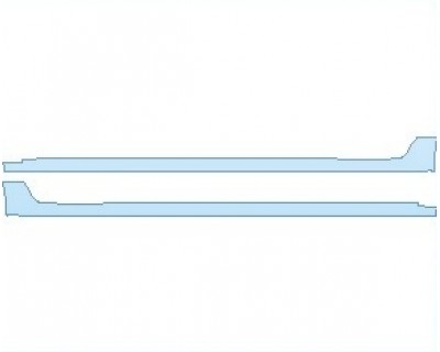 PAINT PROTECTION KIT - 2023 NISSAN SENTRA SV ROCKER PANELS WITH SPLASH GAURDS - PRECUT PPF CLEAR BRA WRAP
