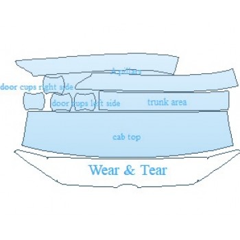 PAINT PROTECTION KIT - 2023 NISSAN SENTRA S COMMON WEAR AREA KIT - PRECUT PPF CLEAR BRA WRAP
