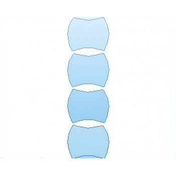 PAINT PROTECTION KIT - 2024 NISSAN SENTRA S DOOR CUPS IN CUP DESIGN - PRECUT PPF CLEAR BRA WRAP