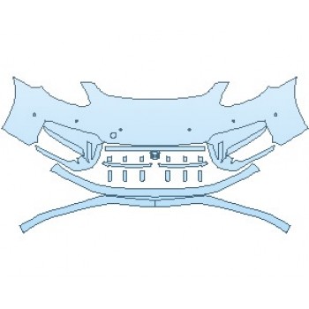 Precut PPF Kit – Clear Bra Paint Protection Film PAINT PROTECTION KIT - 2020 PORSCHE PANAMERA GTS SPORT TURISMO BUMPER WITH SENSORS - PRECUT PPF CLEAR BRA WRAP