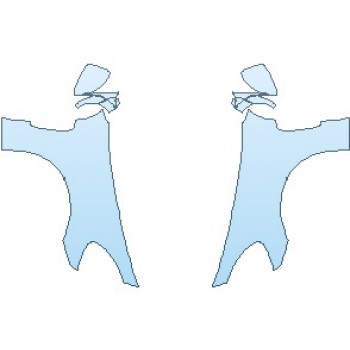 Precut PPF Kit – Clear Bra Paint Protection Film PAINT PROTECTION KIT - 2020 PORSCHE PANAMERA GTS SPORT TURISMO FULL FENDERS WRAPPED EDGES - PRECUT PPF CLEAR BRA WRAP