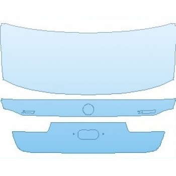 PAINT PROTECTION KIT - 2022 BMW 7 SERIES BASE REAR DECK LID WITH XDRIVE AND 750I EMBLEM - PRECUT PPF CLEAR BRA WRAP