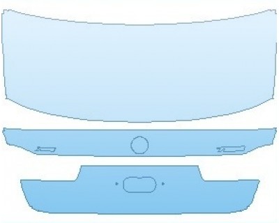 PAINT PROTECTION KIT - 2025 BMW 7 SERIES BASE REAR DECK LID WITH XDRIVE & 750I EMBLEM - PRECUT PPF CLEAR BRA WRAP