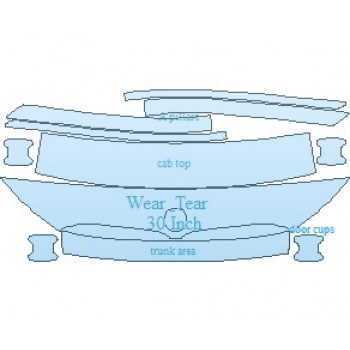 PAINT PROTECTION KIT - 2022 BMW 7 SERIES BASE COMMON WEAR AREA KIT - PRECUT PPF CLEAR BRA WRAP