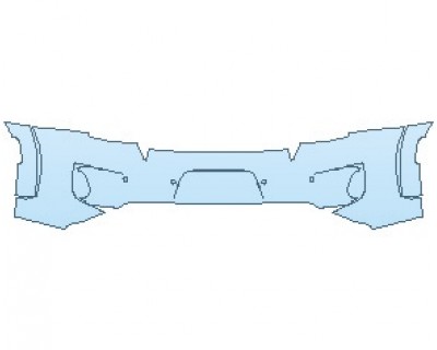 PAINT PROTECTION KIT - 2020 DODGE CHARGER SCAT PACK WIDEBODY REAR BUMPER KIT WITH SENSORS - INVISIBLEMASK - 3M PAINT PROTECTION
