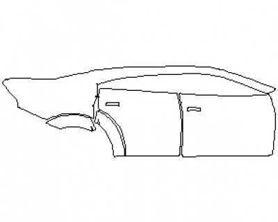 2022 DODGE CHARGER SCAT PACK WIDEBODY REAR QUARTER PANEL AND DOORS RIGHT