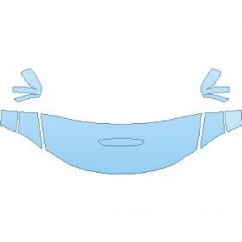 PAINT PROTECTION KIT - 2022 DODGE CHARGER SCAT PACK WIDEBODY HOOD (NO WRAPPED EDGES) - PRECUT PPF CLEAR BRA WRAP