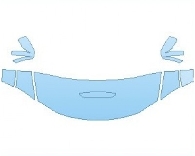 PAINT PROTECTION KIT - 2022 DODGE CHARGER SCAT PACK WIDEBODY HOOD (NO WRAPPED EDGES) - PRECUT PPF CLEAR BRA WRAP