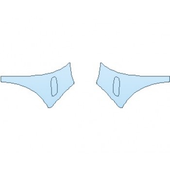 PAINT PROTECTION KIT - 2021 MINI HARDTOP COOPER WITH JCW PKG 2 DOOR BEHIND FRONT WHEEL - PRECUT PPF CLEAR BRA WRAP