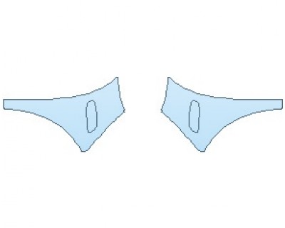 Precut PPF Kit – Clear Bra Paint Protection Film PAINT PROTECTION KIT - 2021 MINI HARDTOP COOPER WITH JCW PKG 2 DOOR BEHIND FRONT WHEEL - PRECUT PPF CLEAR BRA WRAP