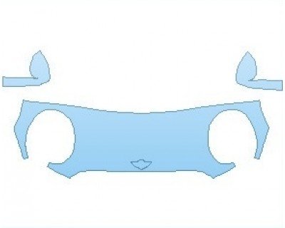 Precut PPF Kit – Clear Bra Paint Protection Film PAINT PROTECTION KIT - 2021 MINI HARDTOP COOPER WITH JCW PKG 2 DOOR HOOD (WRAPPED EDGES) - PRECUT PPF CLEAR BRA WRAP