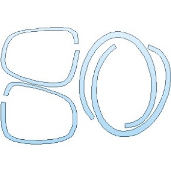 PAINT PROTECTION KIT - 2021 MINI HARDTOP COOPER WITH JCW PKG 2 DOOR LIGHT TRIM - PRECUT PPF CLEAR BRA WRAP