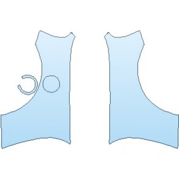 Precut PPF Kit – Clear Bra Paint Protection Film PAINT PROTECTION KIT - 2021 MINI HARDTOP COOPER WITH JCW PKG 2 DOOR REAR QUARTER PANELS - PRECUT PPF CLEAR BRA WRAP