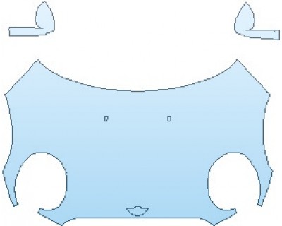 Precut PPF Kit – Clear Bra Paint Protection Film PAINT PROTECTION KIT - 2021 MINI HARDTOP COOPER WITH JCW PKG 2 DOOR FULL HOOD (NO WRAPPED EDGES) - PRECUT PPF CLEAR BRA WRAP