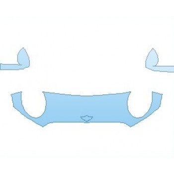 Precut PPF Kit – Clear Bra Paint Protection Film PAINT PROTECTION KIT - 2021 MINI HARDTOP COOPER WITH JCW PKG 2 DOOR HOOD 18 INCH (NO WRAPPED EDGES) - PRECUT PPF CLEAR BRA WRAP