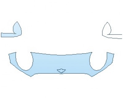 Precut PPF Kit – Clear Bra Paint Protection Film PAINT PROTECTION KIT - 2021 MINI HARDTOP COOPER WITH JCW PKG 2 DOOR HOOD 18 INCH (WRAPPED EDGES) - PRECUT PPF CLEAR BRA WRAP