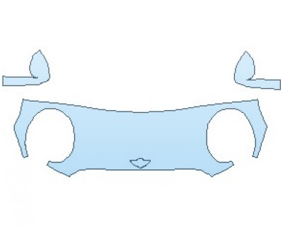 Precut PPF Kit – Clear Bra Paint Protection Film PAINT PROTECTION KIT - 2021 MINI HARDTOP COOPER WITH JCW PKG 2 DOOR HOOD (NO WRAPPED EDGES) - PRECUT PPF CLEAR BRA WRAP