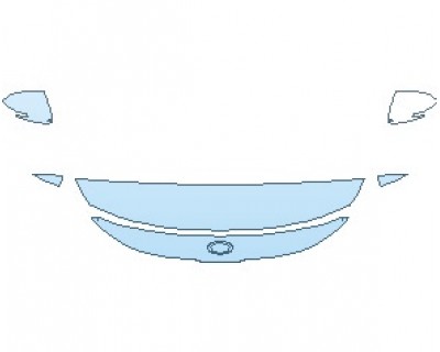 PAINT PROTECTION KIT - 2021 KIA SELTOS SX TURBO HOOD 18 INCH (NO WRAPPED EDGES) - PRECUT PPF CLEAR BRA WRAP
