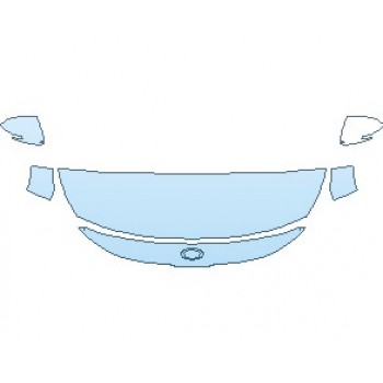 PAINT PROTECTION KIT - 2021 KIA SELTOS S HOOD (NO WRAPPED EDGES) - PRECUT PPF CLEAR BRA WRAP