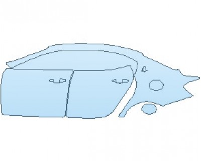 PAINT PROTECTION KIT - 2025 MASERATI GHIBLI S REAR QUARTER PANELS & DOORS RIGHT - PRECUT PPF CLEAR BRA WRAP