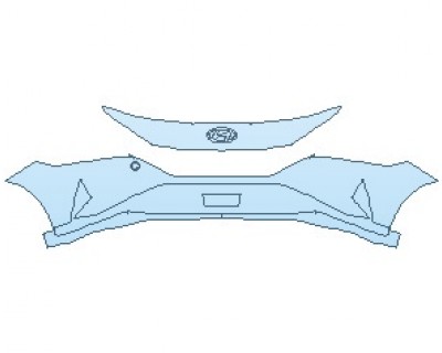 PAINT PROTECTION KIT - 2023 HYUNDAI ELANTRA SE BUMPER WITH TOW HOLE - PRECUT PPF CLEAR BRA WRAP