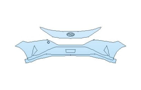 PAINT PROTECTION KIT - 2027 HYUNDAI ELANTRA SEL BUMPER WITH TOW HOLE - PRECUT PPF CLEAR BRA WRAP