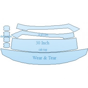 PAINT PROTECTION KIT - 2022 HYUNDAI ELANTRA SEL COMMON WEAR AREA KIT - PRECUT PPF CLEAR BRA WRAP