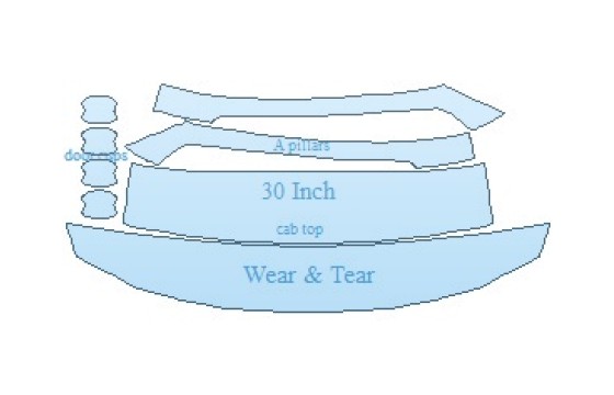 Precut PPF Kit – Clear Bra Paint Protection Film PAINT PROTECTION KIT - 2027 HYUNDAI ELANTRA SE COMMON WEAR AREA KIT - PRECUT PPF CLEAR BRA WRAP