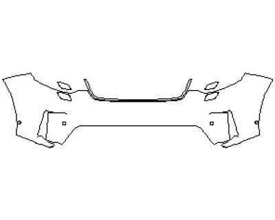 2022 LAND ROVER DISCOVERY BASE S BUMPER WITH WASHERS AND SENSORS