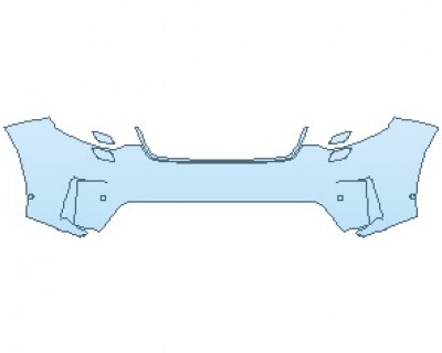 PAINT PROTECTION KIT - 2022 LAND ROVER DISCOVERY BASE S BUMPER WITH WASHERS AND SENSORS - PRECUT PPF CLEAR BRA WRAP