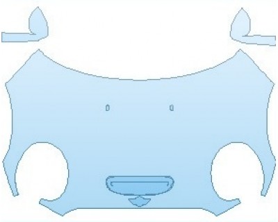 PAINT PROTECTION KIT - 2021 MINI HARDTOP ELECTRIC FULL HOOD (WRAPPED EDGES) - PRECUT PPF CLEAR BRA WRAP