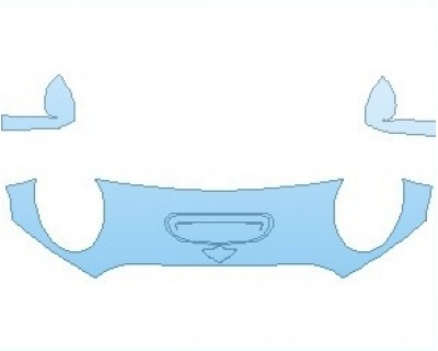 PAINT PROTECTION KIT - 2021 MINI HARDTOP ELECTRIC HOOD 18 INCH (WRAPPED EDGES) - PRECUT PPF CLEAR BRA WRAP