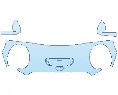 PAINT PROTECTION KIT - 2021 MINI HARDTOP ELECTRIC HOOD (WRAPPED EDGES) - PRECUT PPF CLEAR BRA WRAP