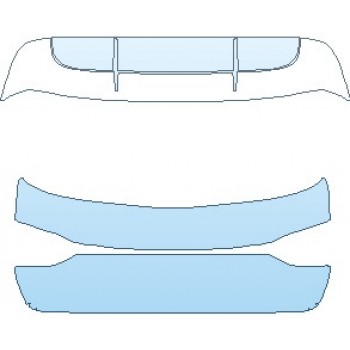 Precut PPF Kit – Clear Bra Paint Protection Film PAINT PROTECTION KIT - 2021 PORSCHE MACAN TURBO REAR HATCH - PRECUT PPF CLEAR BRA WRAP