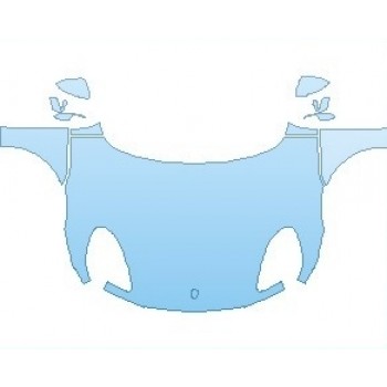 PAINT PROTECTION KIT - 2021 PORSCHE MACAN TURBO FULL HOOD (NO WRAPPED EDGES) - PRECUT PPF CLEAR BRA WRAP