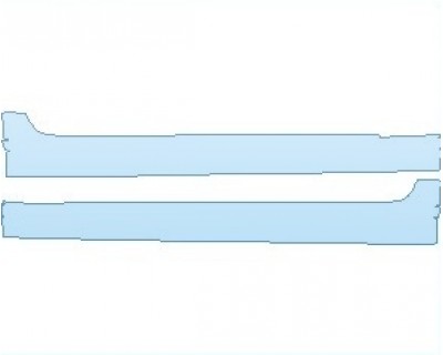 PAINT PROTECTION KIT - 2023 VOLVO S90 R DESIGN ROCKER PANELS - PRECUT PPF CLEAR BRA WRAP