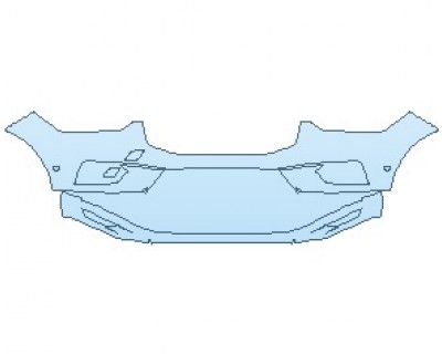 PAINT PROTECTION KIT - 2021 VOLVO XC60 INSCRIPTION T5 BUMPER WITH SENSORS - PRECUT PPF CLEAR BRA WRAP