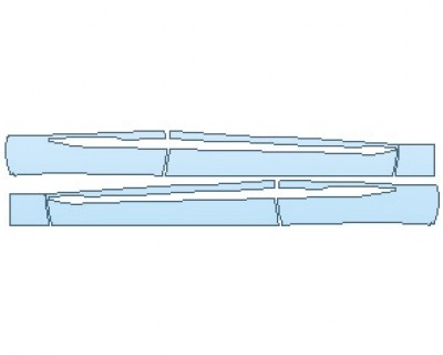 PAINT PROTECTION KIT - 2021 VOLVO XC60 INSCRIPTION T5 ROCKER PANELS - PRECUT PPF CLEAR BRA WRAP