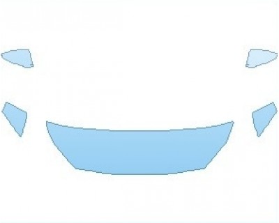 2024 KIA FORTE GT-LINE HOOD 18 INCH (NO WRAPPED EDGES) - PRECUT PPF CLEAR BRA WRAP