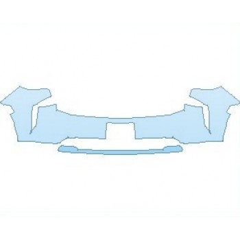 PAINT PROTECTION KIT - 2022 CHEVROLET TAHOE LT BUMPER WITH LICENSE PLATE - PRECUT PPF CLEAR BRA WRAP